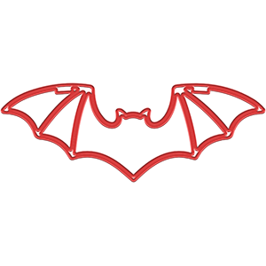 Halloween_edeco_chauvesouris_rouge